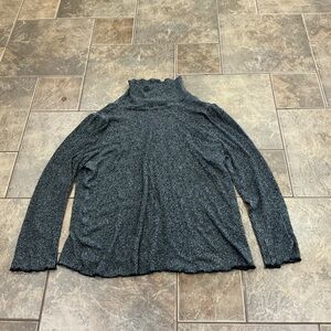 🥵 Women's Gray Turtleneck Sweater elegant